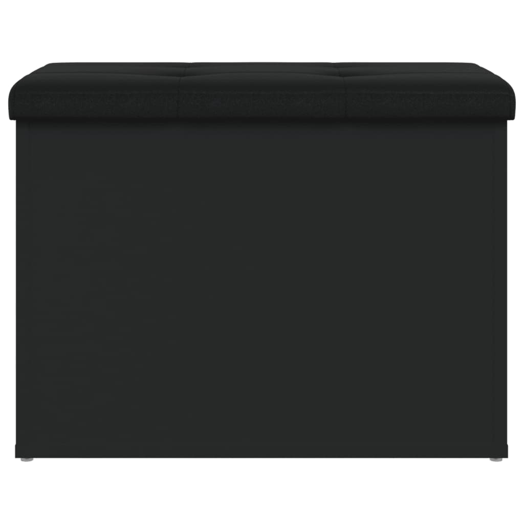 Banco de arrumação 62x42x45 cm derivados de madeira preto - Image 4