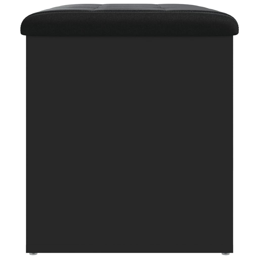 Banco de arrumação 62x42x45 cm derivados de madeira preto - Image 5