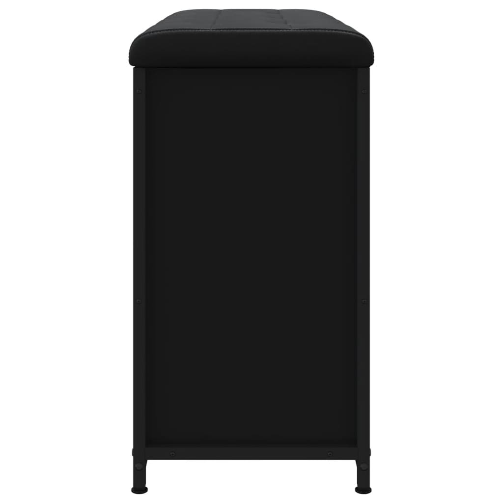 Banco sapateira com gaveta articulada 82x32x56 cm preto - Image 6