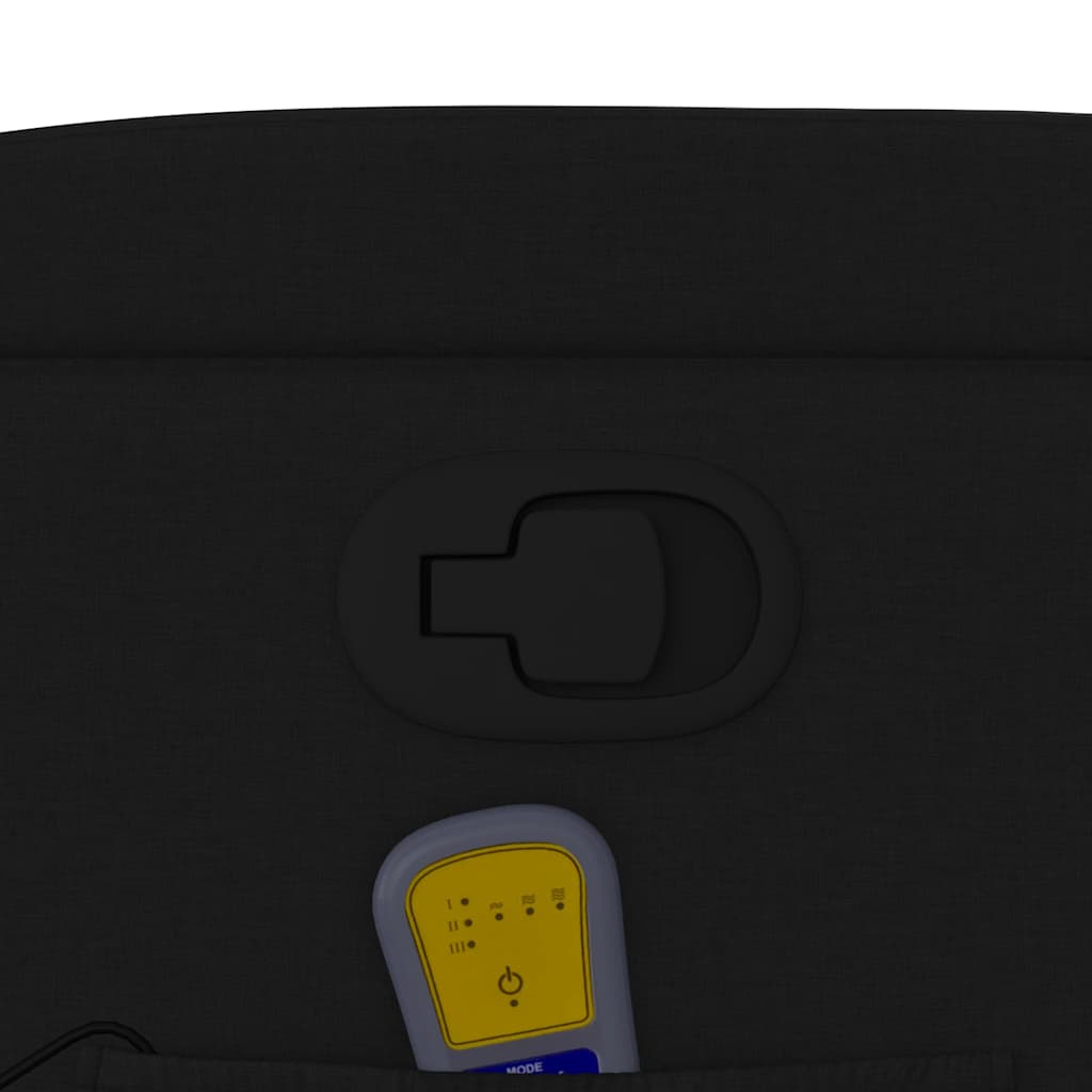 Poltrona de massagens reclinável elevatória tecido preto - Image 11