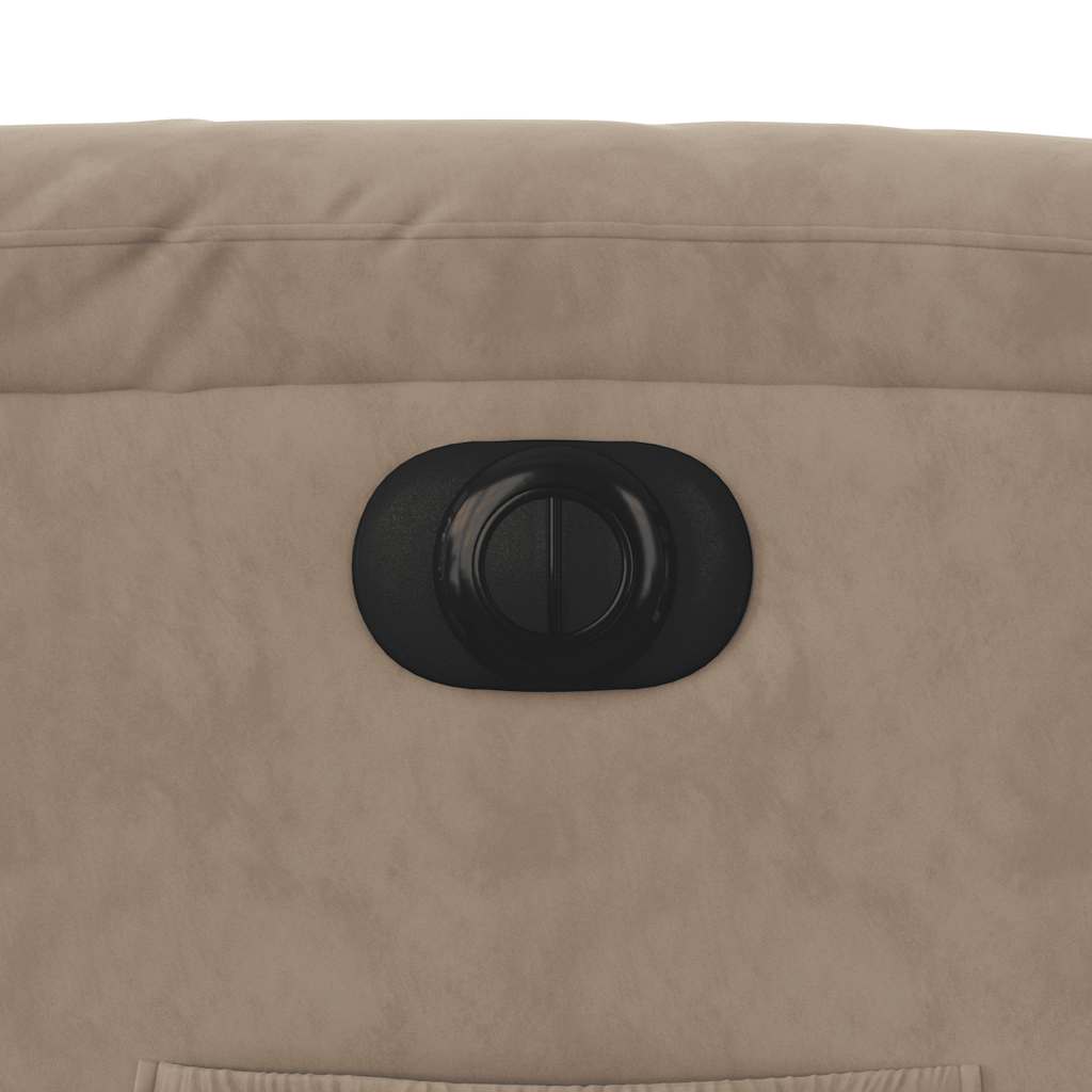 Poltrona reclinável elétrica microfibra cinzento-acastanhado - Image 11