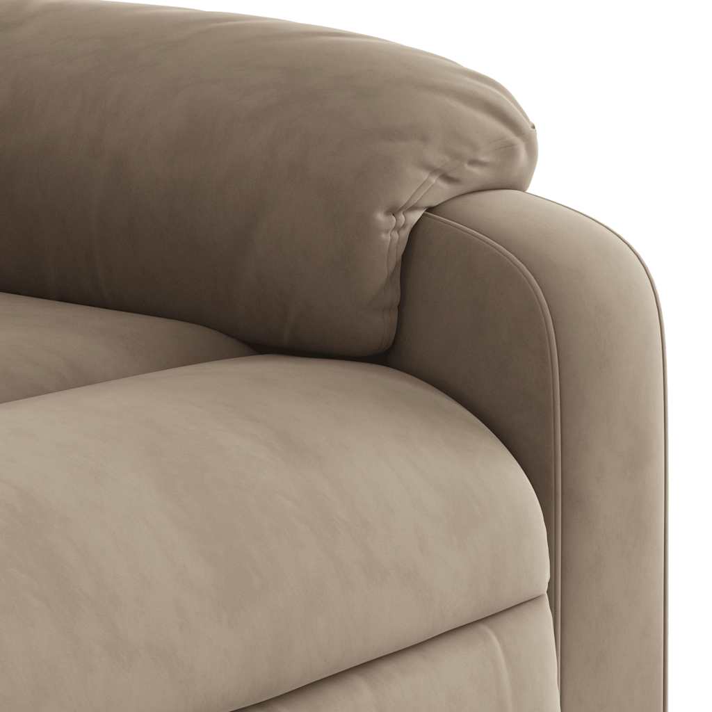 Poltrona reclinável elétrica microfibra cinzento-acastanhado - Image 10
