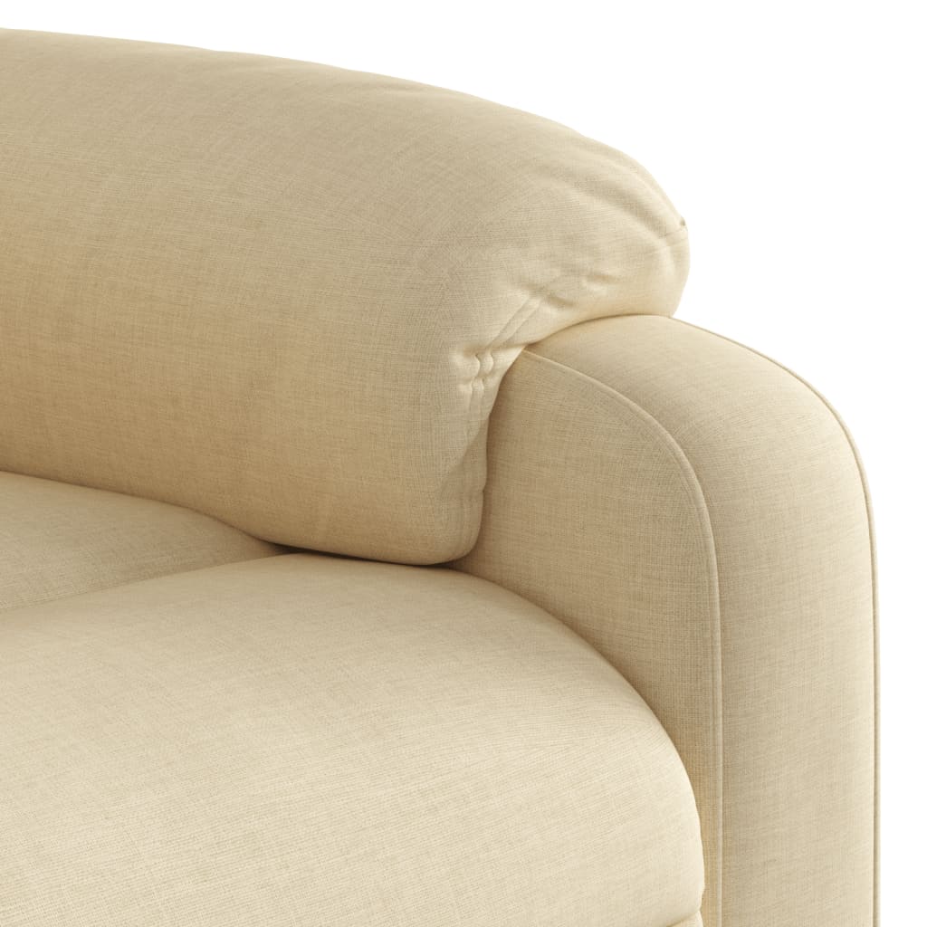 Poltrona reclinável elevatória elétrica tecido cor creme - Image 10