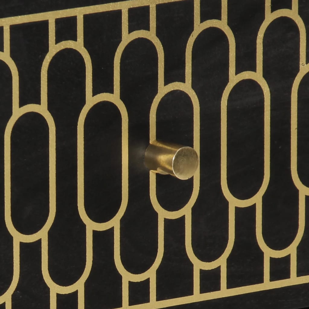 Móveis de apoio 2 pcs 60x33x75 cm madeira de mangueira maciça - Image 9