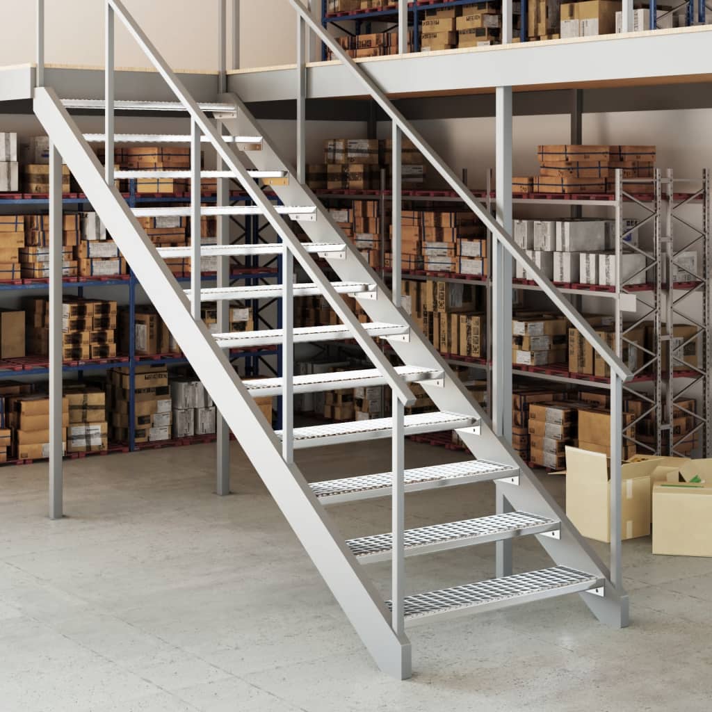 Degrau em grade 100x24x7 cm aço galvanizado - Image 2