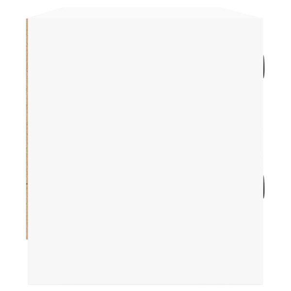 Móvel de TV c/ portas de vidro 102x37x42 cm branco - Image 6