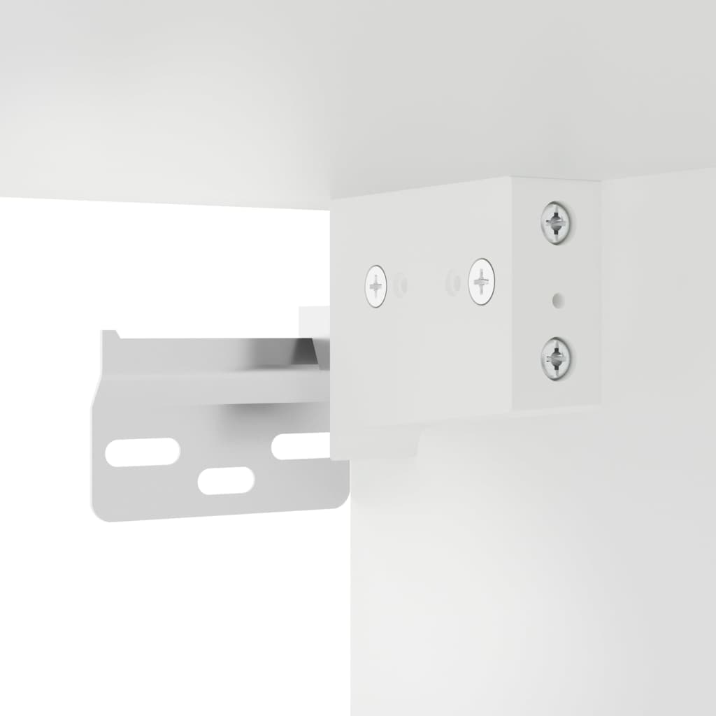 Armário de parede c/ portas de vidro 35x37x100 cm branco - Image 10