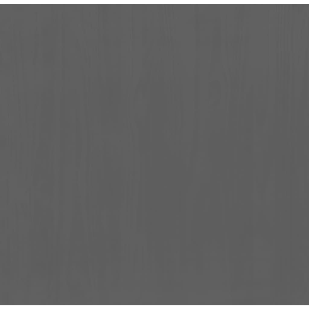 Roupeiro FLORO 77x53x171 cm madeira de pinho maciça cinzento - Image 8