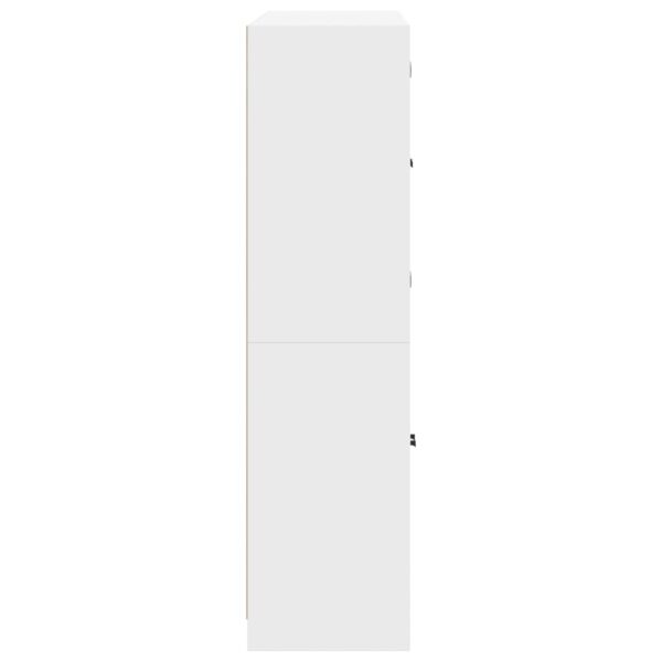Estante c/ portas 136x37x142 cm derivados de madeira branco - Image 7