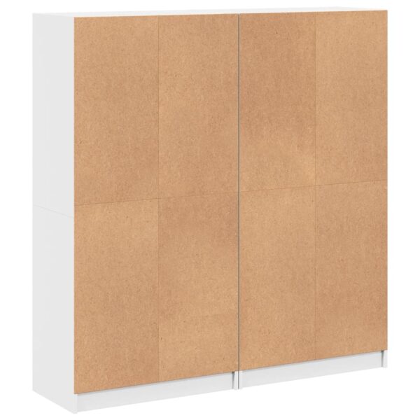 Estante c/ portas 136x37x142 cm derivados de madeira branco - Image 8