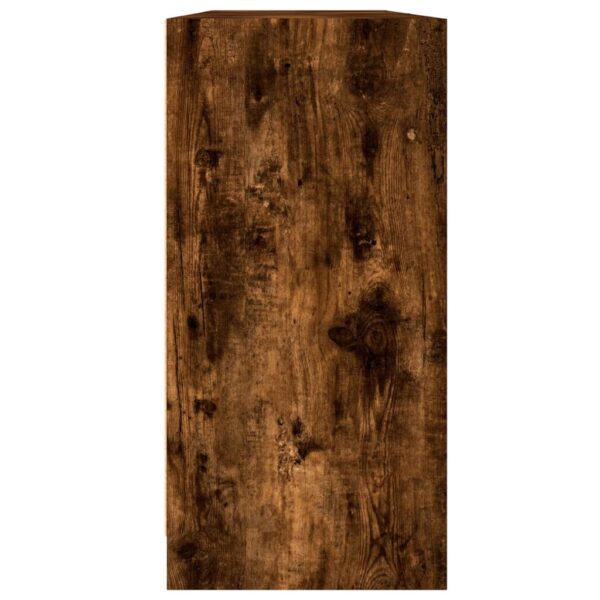 Estante c/ portas 204x37x75 cm deriv. madeira carvalho fumado - Image 6