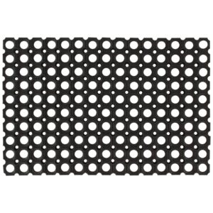 Tapete de porta retangular 40x60 cm borracha