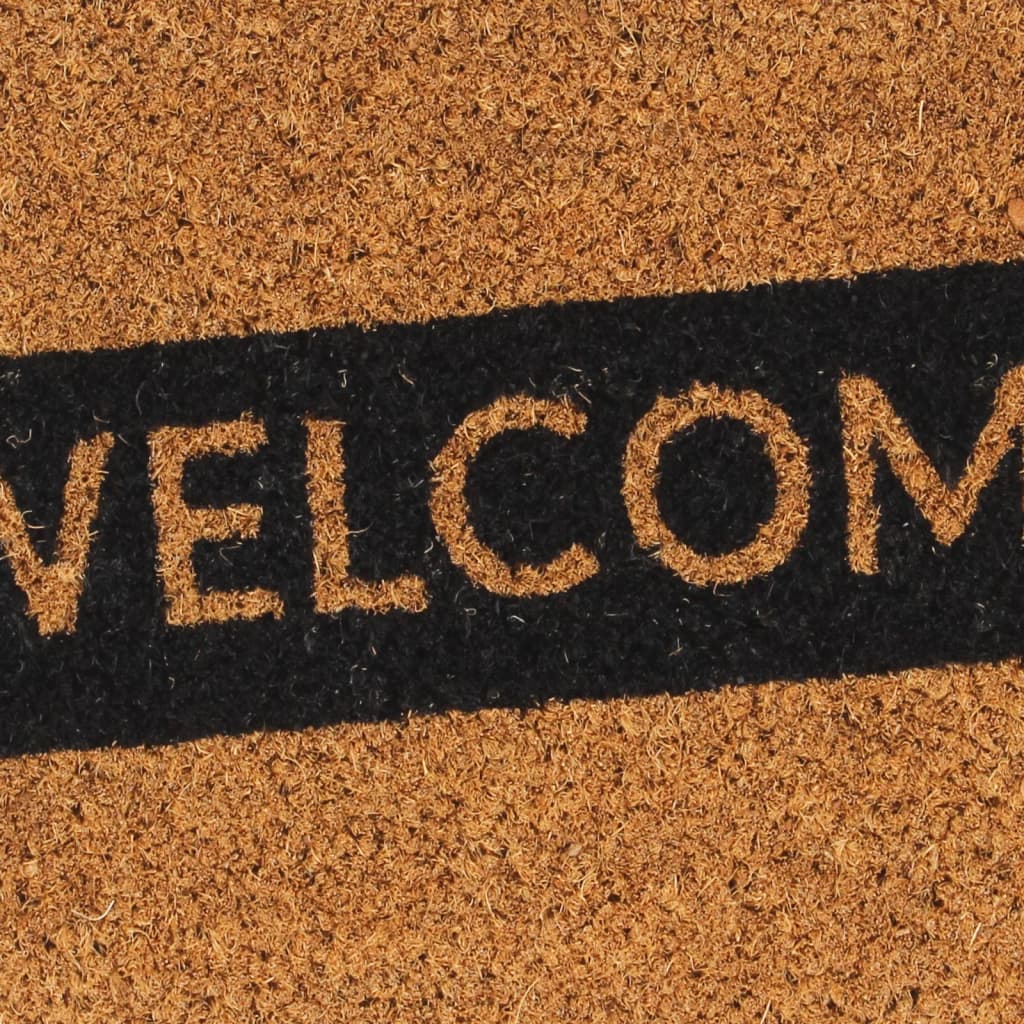 Tapete de porta 45x75 cm fibra de coco tufada natural - Image 5