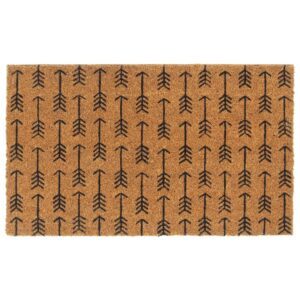 Tapete de porta 45x75 cm fibra de coco tufada natural