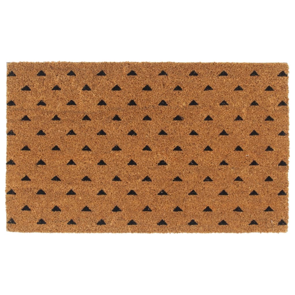 Tapete de porta 45x75 cm fibra de coco tufada natural