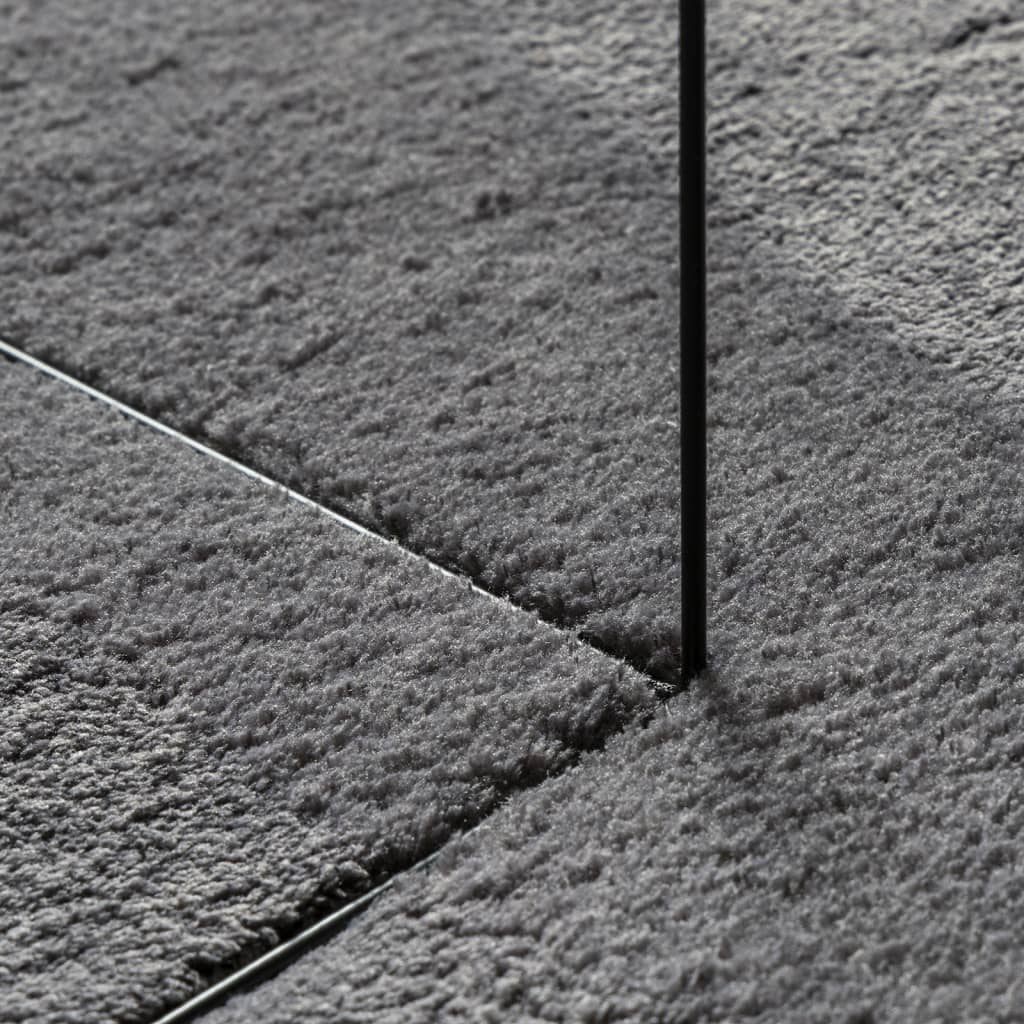 Tapete pelo curto macio e lavável HUARTE 100x200 cm antracite - Image 7