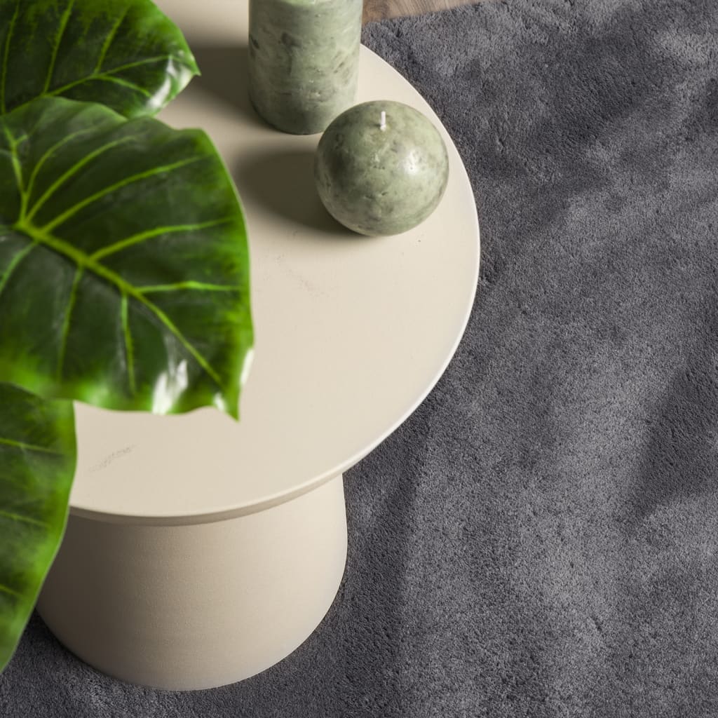 Tapete pelo curto macio e lavável HUARTE 140x200 cm antracite - Image 6