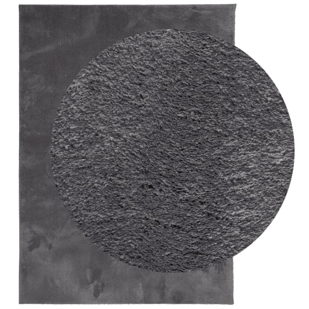 Tapete pelo curto macio e lavável HUARTE 200x280 cm antracite - Image 2