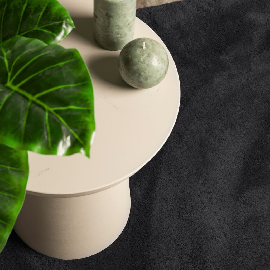 Tapete pelo curto macio e lavável HUARTE 200x280 cm preto - Image 6