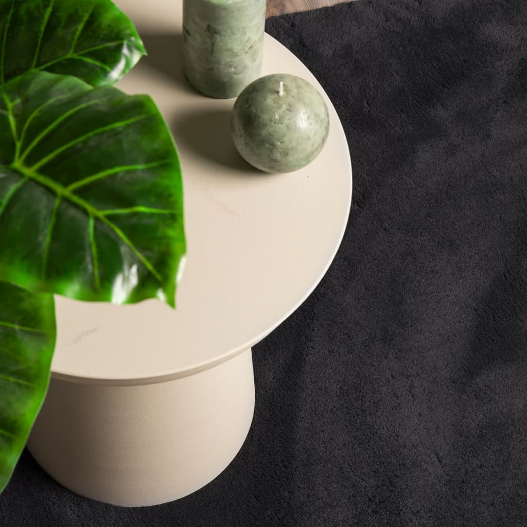 Tapete pelo curto macio e lavável HUARTE 240x340 cm preto - Image 6