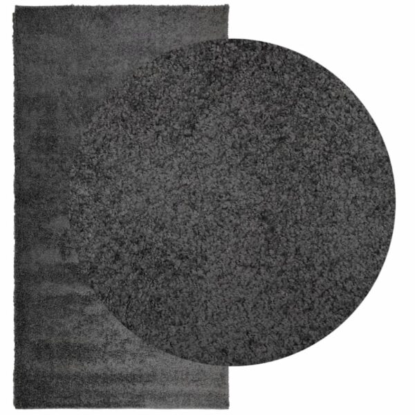 Tapete shaggy de pelo alto PAMPLONA 80x150 cm antracite - Image 2