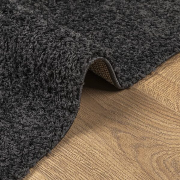 Tapete shaggy de pelo alto PAMPLONA 80x150 cm antracite - Image 5