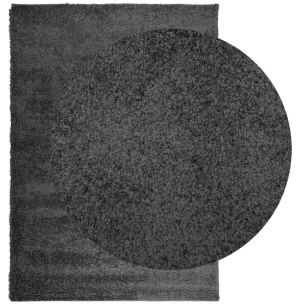 Tapete shaggy de pelo alto PAMPLONA 160x230 cm antracite - Image 2