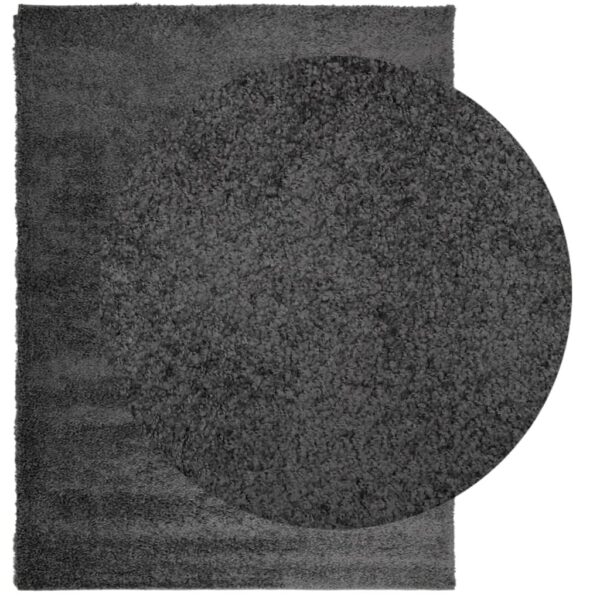 Tapete shaggy de pelo alto PAMPLONA 240x340 cm antracite - Image 2