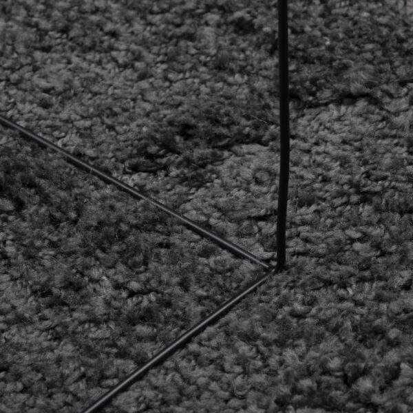 Tapete shaggy de pelo alto PAMPLONA Ø 240 cm antracite - Image 7