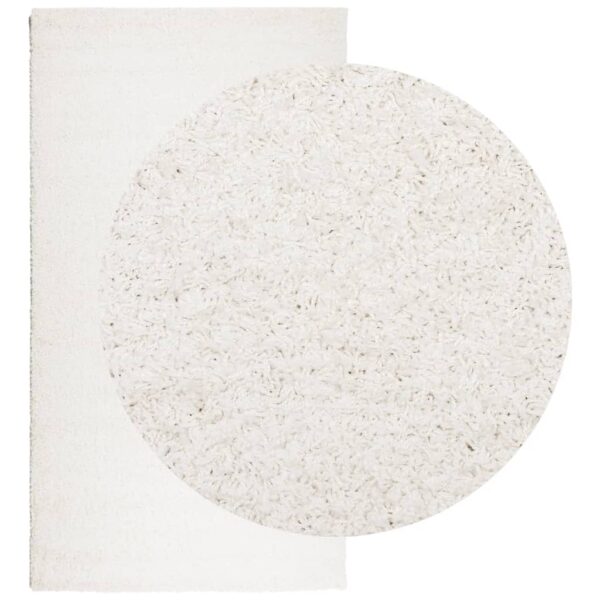 Tapete shaggy de pelo alto PAMPLONA 60x110 cm creme - Image 2