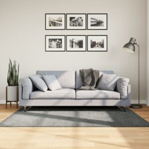 Tapete shaggy de pelo alto PAMPLONA 120x170 cm verde