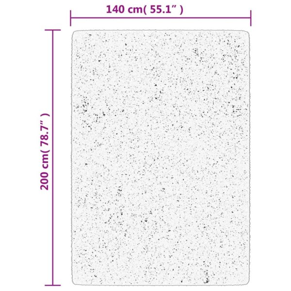 Tapete shaggy de pelo alto PAMPLONA 140x200 cm verde - Image 9