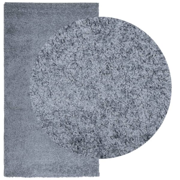 Tapete shaggy de pelo alto PAMPLONA 60x110 cm azul - Image 2