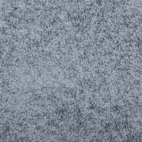 Tapete shaggy de pelo alto PAMPLONA 120x120 cm azul - Image 8