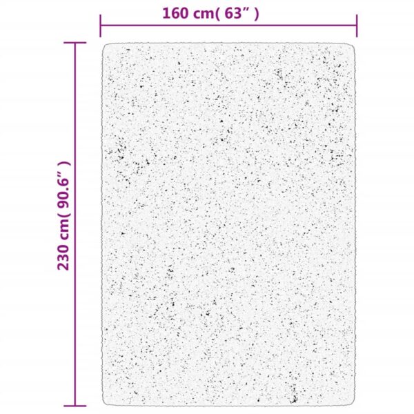 Tapete shaggy de pelo alto PAMPLONA 160x230 cm azul - Image 9
