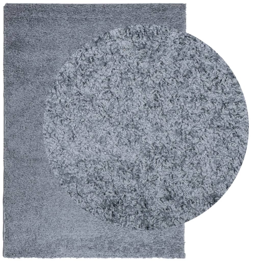Tapete shaggy de pelo alto PAMPLONA 200x280 cm azul - Image 2