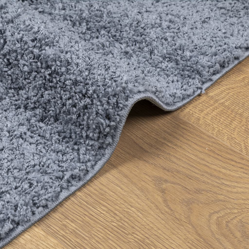 Tapete shaggy de pelo alto PAMPLONA 200x280 cm azul - Image 5