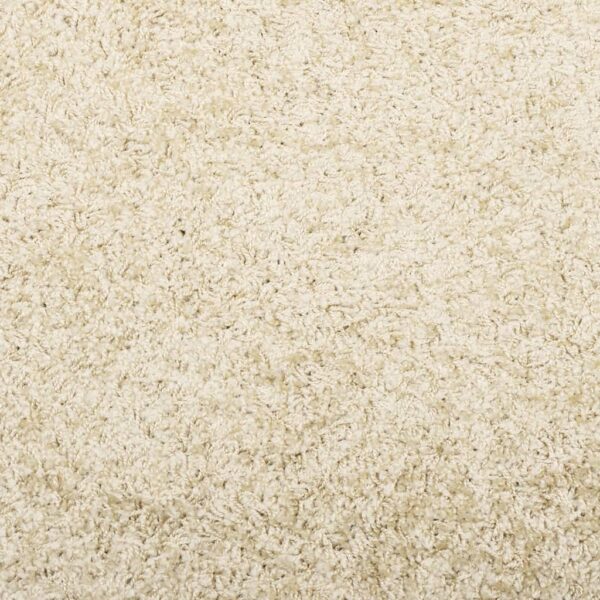 Tapete shaggy de pelo alto PAMPLONA 160x160 cm dourado - Image 8
