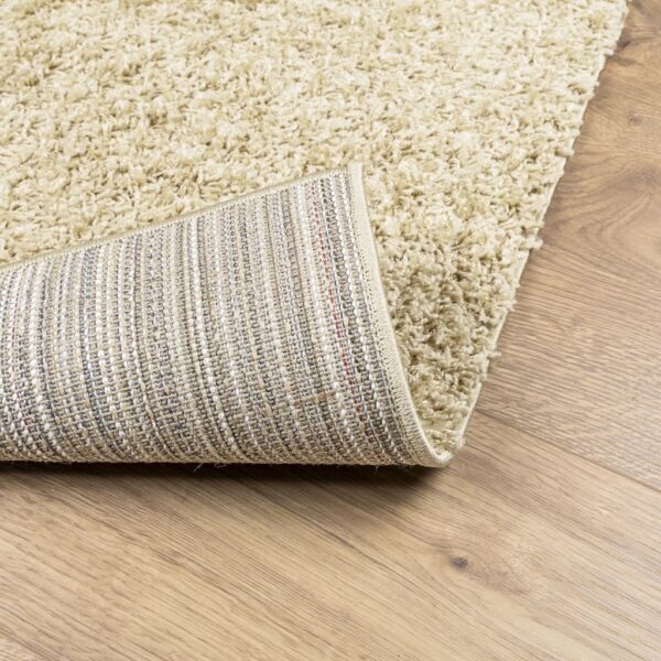 Tapete shaggy de pelo alto PAMPLONA 200x280 cm dourado - Image 4