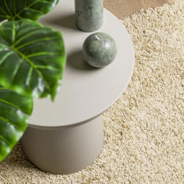 Tapete shaggy de pelo alto PAMPLONA 200x280 cm dourado - Image 6