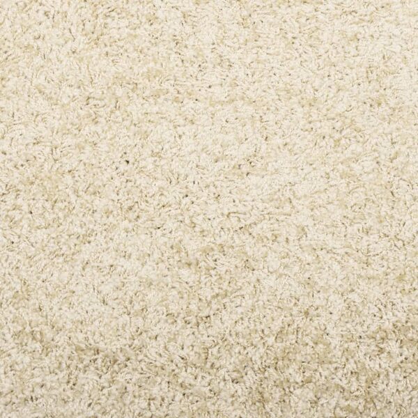 Tapete shaggy de pelo alto PAMPLONA Ø 120 cm dourado - Image 8