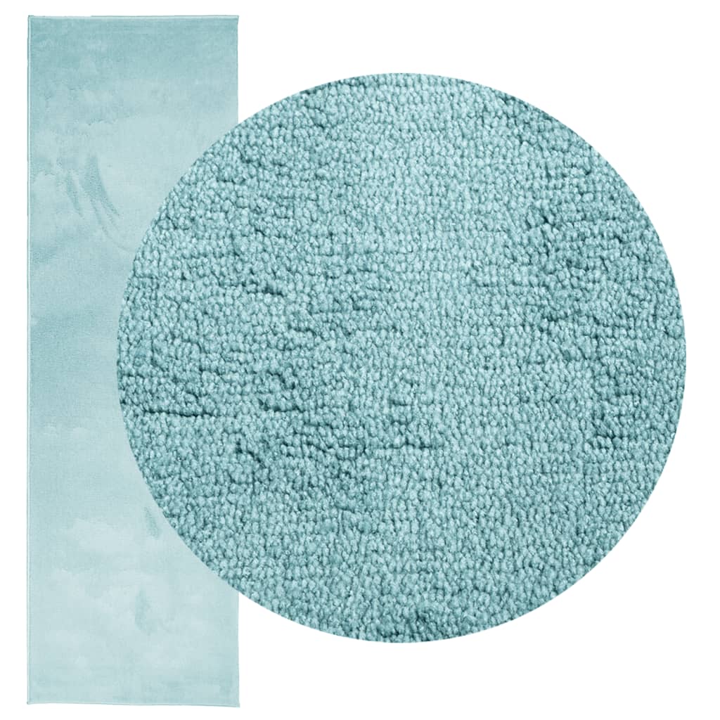 Tapete de pelo curto OVIEDO 80x250 cm verde - Image 2