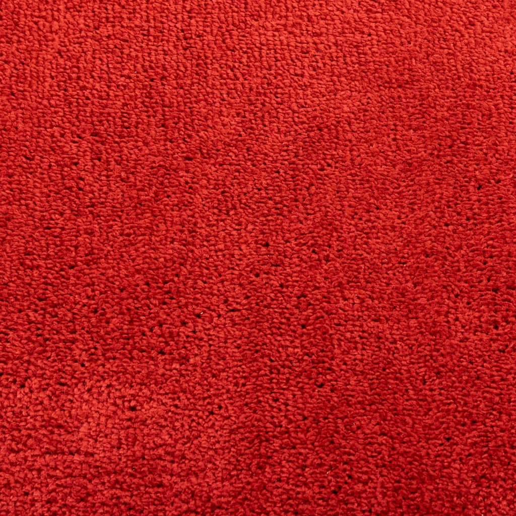 Tapete de pelo curto OVIEDO 140x200 cm vermelho - Image 8