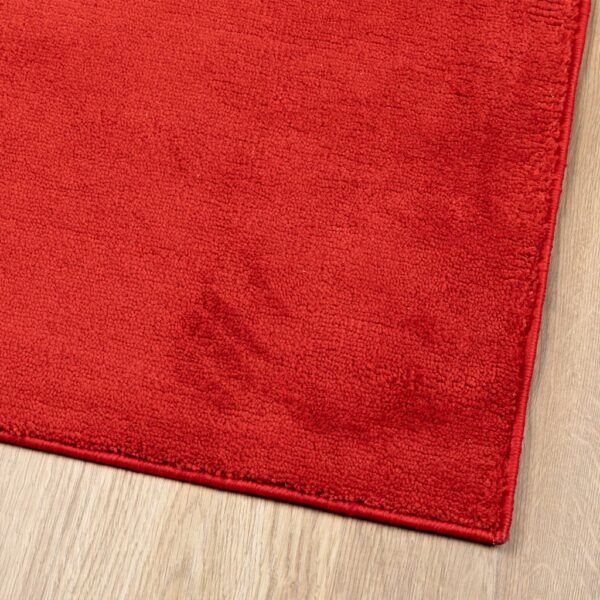 Tapete de pelo curto OVIEDO 200x280 cm vermelho - Image 3