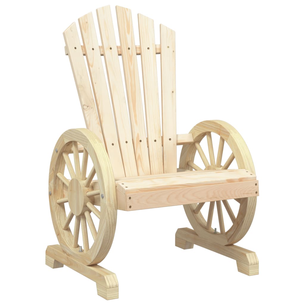 Cadeiras Adirondack para jardim 4 pcs madeira de abeto maciça - Image 3