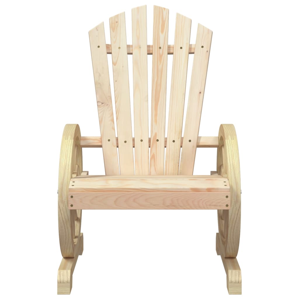 Cadeiras Adirondack para jardim 4 pcs madeira de abeto maciça - Image 4