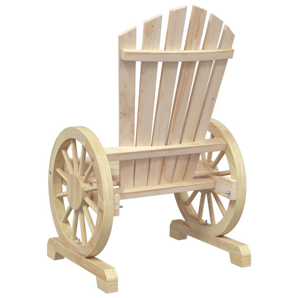 Cadeiras Adirondack para jardim 4 pcs madeira de abeto maciça - Image 6