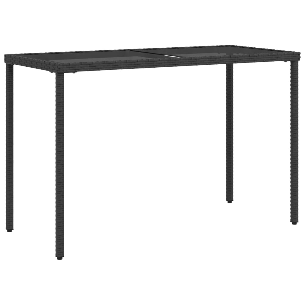 5 pcs conjunto de jantar p/ jardim c/ almofadões vime PE preto - Image 7