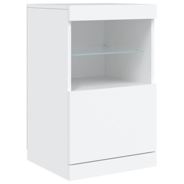 Aparador com luzes LED 41x37x67 cm branco - Image 2