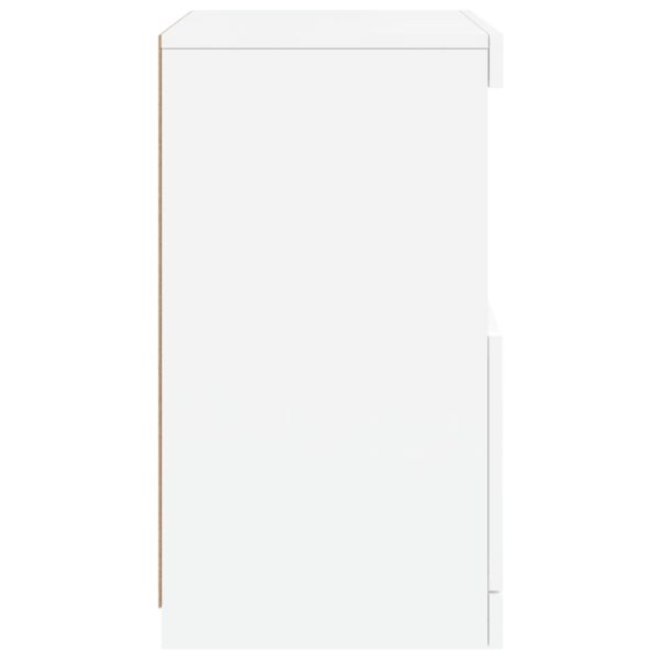 Aparador com luzes LED 41x37x67 cm branco - Image 7